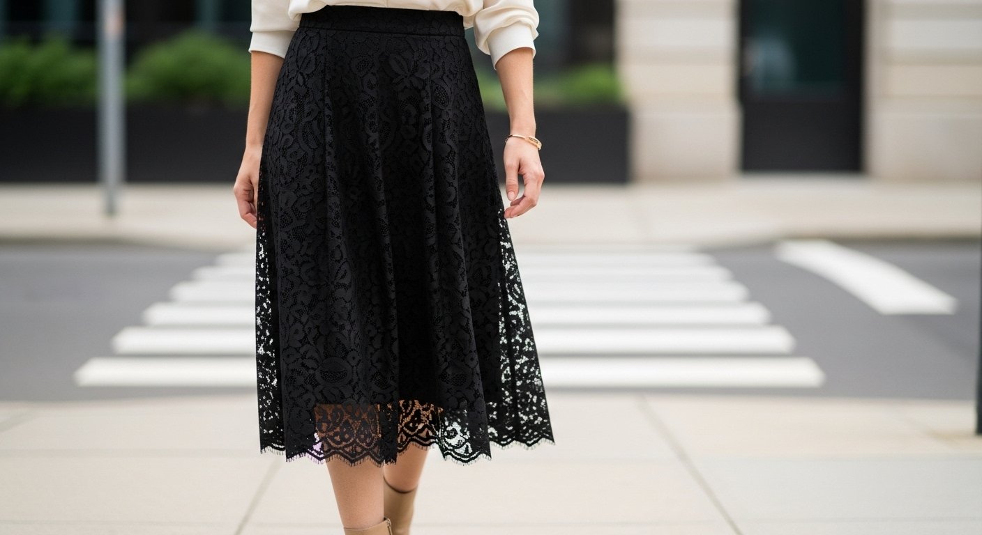 24 Gorgeous Lace Skirt And Blouse Styles For Elegant Looks