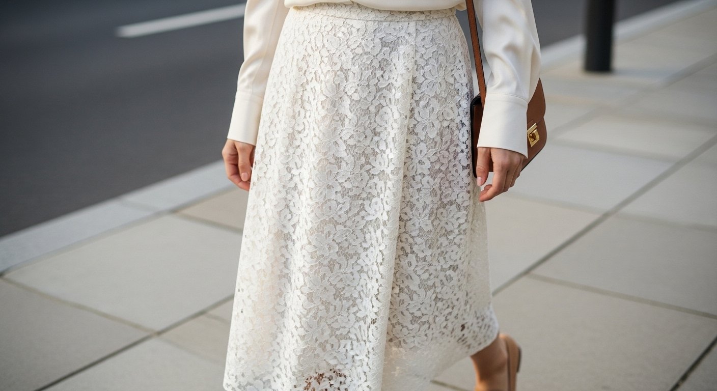 27 Trendy Lace Skirt And Blouse Outfit Ideas For Chic Dressing