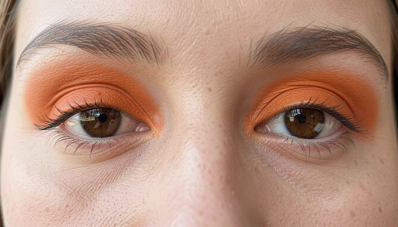 How To Blend Orange Eyeshadow