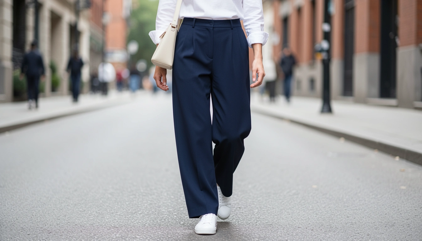 10 Navy Culottes Street Style You’ll Love