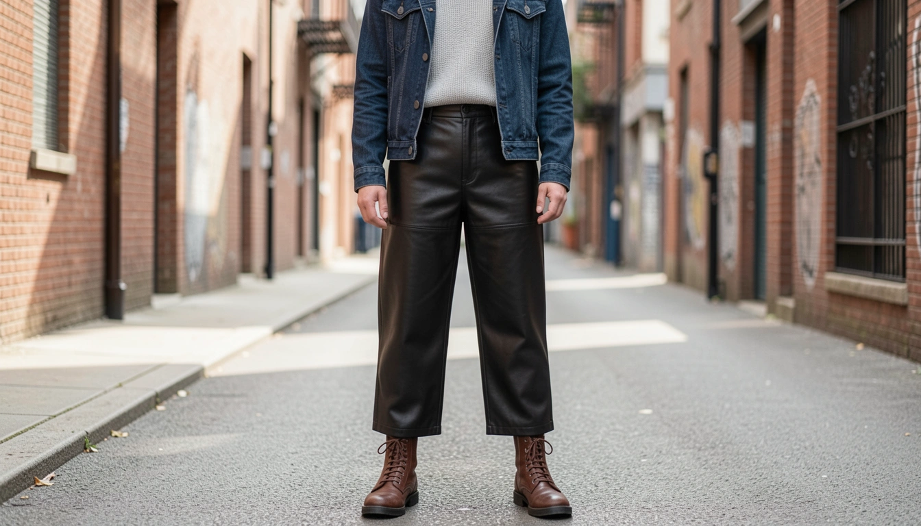 How To Make Leather Culottes Street Style